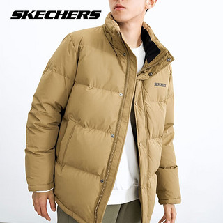 SKECHERS 斯凯奇 羽绒服男女士款冬季保暖加绒加厚外套  XL