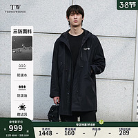 Teenie Weenie Men小熊男装2024春装新款男士休闲工装夹克潮牌防风外套 黑色 1