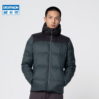 DECATHLON 迪卡侬 羽绒服男冬季加厚运动男款-蓝黑拼接-2022新色S-4690998