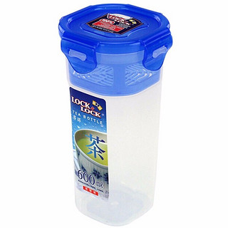 乐扣乐扣（LOCK&LOCK）塑料水杯户外便携大容量防漏杯子带过滤网茶杯 600ML