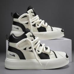 warrior回力开口笑高帮板鞋女百搭女鞋厚底舒适运动鞋女休闲鞋