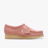 其乐(Clarks)女鞋时尚粉色休闲鞋短靴绒面革 减震防滑透气春夏26175671 Blush pik Suede 9.5=41