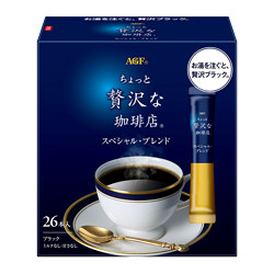 AGF 奢华咖啡店速溶黑咖啡 特制混合风味条装 26支/盒