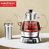 金灶(KAMJOVE)喷淋式煮茶器 蒸汽喷淋煮茶壶玻璃电茶壶 电热水壶养生壶