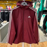 阿迪达斯 (adidas)外套男装春季训练运动服连帽防风休闲梭织夹克 IS1335 XL