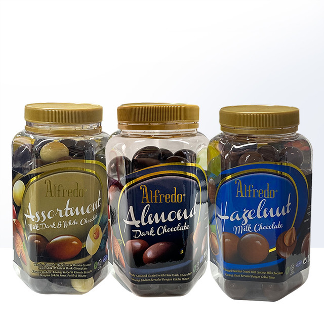ALFREDO 爱芙Alfredo马来西亚进口罐装什锦巧克力坚果巧克力球形