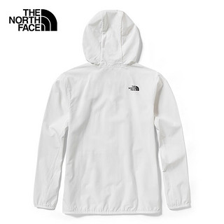 北面TheNorthFace北面防晒皮肤衣防风夹克男薄风衣UPF23春季|7WCY FN4/白色 XL/180(偏大，小一码）