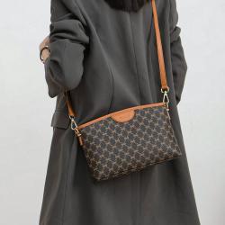 septwolves七匹狼高级感老花单肩小方包信封包大容量手机包斜挎女包包