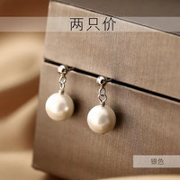 TMOWO 925纯银天然淡水珍珠耳钉女
