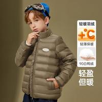 ASK junior 男童羽绒服2023冬儿童立领羽绒服内外双穿