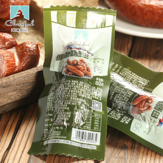 哈尔滨红肠东北特产俄罗斯休闲零食蒜香风味香肠秋林食品红肠 【哈尔滨红肠】真空独立包装80g*5
