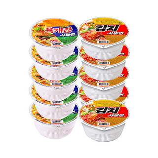 NONGSHIM 农心 辣白菜杯面泡菜小碗面桶装泡面方便面牛肉味拉面韩国