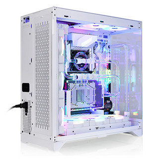 Thermaltake（Tt）CTE E600 MX 海景房机箱 电脑主机 白色（双面板/EATX主板/支持420水冷/高效能集聚散热） CTE E600︱白︱奢华海景房