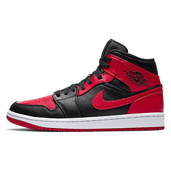 nike耐克jordan1aj1乔1男子高帮篮球鞋554724黑红小禁穿55472407443