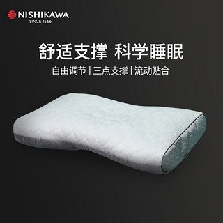 西川（NISHIKAWA）Finemooth系列树脂软管枕头护颈枕颈椎枕深度睡眠可水洗 透明树脂软管枕 低（8公分）