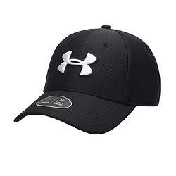 UNDER ARMOUR 安德玛 UA安德玛运动帽男刺绣logo休闲帽黑色遮阳鸭舌帽1305036