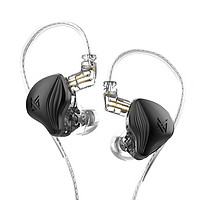 KZ ZEX 无麦标配版 入耳式挂耳式动圈有线耳机 烟灰色 3.5mm