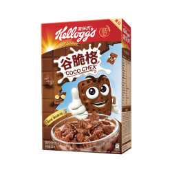 kelloggs家乐氏进口巧克力儿童麦片谷脆格盒即食代早餐300g单盒装