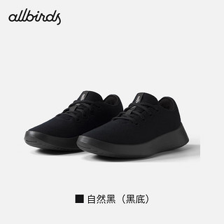 Allbirds Wool Runner 2 【】羊毛休闲鞋第2代透气舒适男女运动鞋 自然黑（黑底） 39 女码