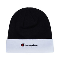 Champion 冠军 圆帽帽帽子冷帽毛线帽针织帽正品黑白拼色运动青年