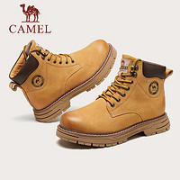 CAMEL 骆驼 丁真同款 经典马丁靴 G13W136121 驼色/咖啡 38