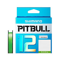 SHIMANO 禧玛诺 PITBULL路亚海钓线PE线12200米1号青柠色23.