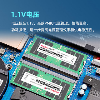 KINGBANK 金百达 DDR5 4800MHz 笔记本内存 普条 绿色 32GB