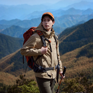 拓路者（Pioneer Camp）朱雀冲锋衣三合一男户外高海拔登山服冬季防风保暖外套女硬壳春秋 卡其色-单冲无内胆 XXL