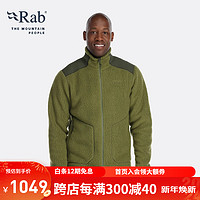 Rab 睿坡 Outpost男士加厚保暖P300抓绒衣 QFF-54 绿色 S