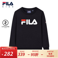 FILA斐乐童装2024春新款男童女童保暖舒适多彩卫衣休闲运动长袖