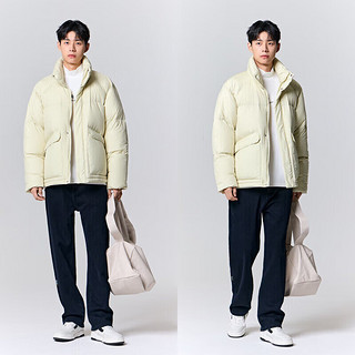 森马（Semir）x超级植物系列羽绒服男防泼水宽松外套109723113202 米黄30208