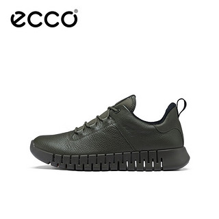 爱步（ECCO）运动鞋 防滑轻便低帮休闲鞋 灵动男鞋系列525224 橄榄绿52522401076 42