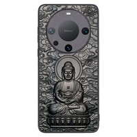 鑫米奇 紫光檀木 华为Mate60 Pro+手机壳 大日如来羊 猴 木质