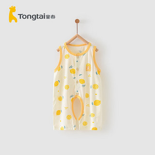 Tongtai 童泰 夏季1-12月婴儿男女连体衣T22J0521 黄色 59cm