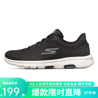 SKECHERS 斯凯奇 女夏季网面透气健步跑步鞋软底休闲运动鞋 896022/BKW 896022/BKW 35