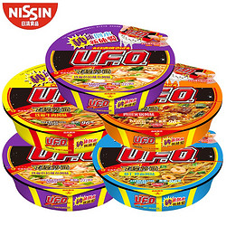 NISSIN 日清食品 UFO飞碟炒面方便面12盒多口味组合装泡面干拌面整箱速食 5种口味混合