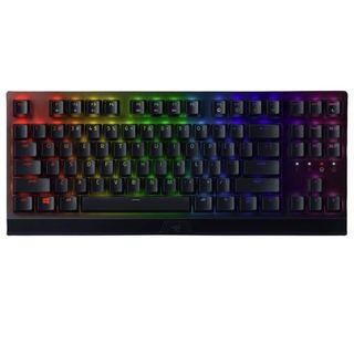 RAZER 雷蛇 黑寡妇蜘蛛V3 竞技版 87键 有线机械键盘 黑色 雷蛇绿轴 RGB