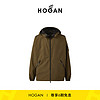 HOGAN 男装2024早春WINDBREAKER系列尼龙防风连帽短夹克 卡其色 S