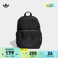 adidas 阿迪达斯 简约运动双肩包男女阿迪达斯三叶草II3354 黑色 NS