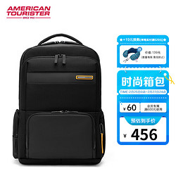 AMERICAN TOURISTER 美旅 箱包美旅时尚轻商务电脑包简约皮磨料NE2*09002黑色