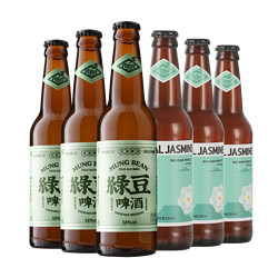 赤耳 精酿啤酒组合装 330mL*6瓶（绿豆*3+东方茉莉*3）