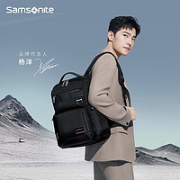Samsonite 新秀丽 电脑包总裁包男士双肩包商务男包高端男士背包HO0*09018黑色