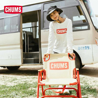 CHUMS洽洽鸟潮牌户外 通用款野营露营单人户外折叠椅露营椅CH62-1753 卡其B044 均码