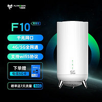 飞猫智联【免费换新】飞猫智联F10青春版 5G全网通 CPE智能免插卡路由器随身wifi移动wifi千兆网口 设备+电信月享1500G年套