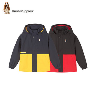 暇步士（Hush Puppies）童装儿童春秋季经典款风衣外套男童款时尚百搭风衣外套青春休闲 珊瑚红（D款） 160cm(偏大一码)