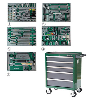 世达（SATA）世达（SATA）176件工业生产维修综合组套（含5抽屉工具车）09951