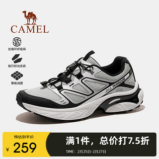 骆驼（CAMEL）户外登山鞋透气防撞运动徒步越野鞋女【天马】F24B097048 黑/银灰，女 38