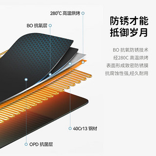 OOU! DJ0013 家用厨房不锈钢菜刀切片刀切肉刀具云朵系列菜刀