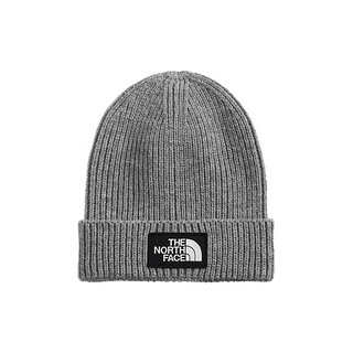 the North Face 【JD物流直达】美版LOGO男女防风保暖针织毛线帽Beanie DYY-灰色 One size