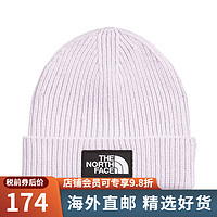 the North Face 【JD物流直达】美版LOGO男女防风保暖针织毛线帽Beanie 6S1-薰衣草雾色 One size